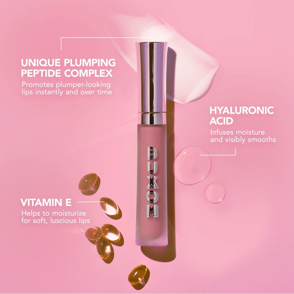Buxom Christina Full-On Plumping Lip Polish Gloss- rose w/ golden pink shimmer - Picture 7 of 10